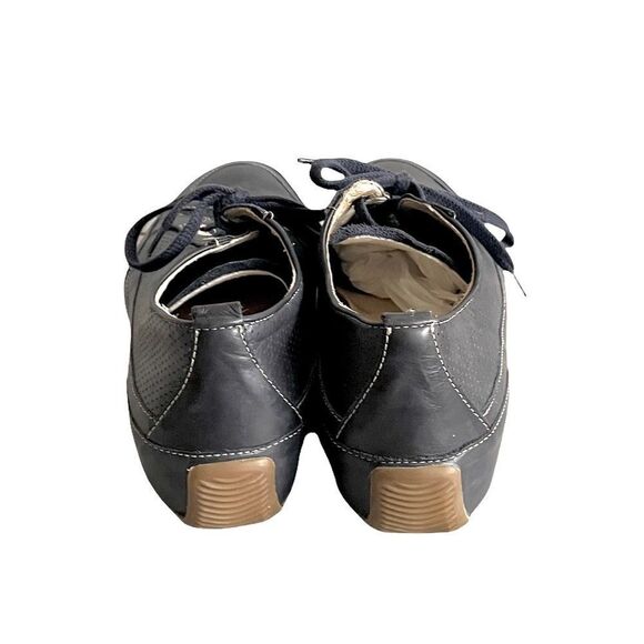 SEMLER SELECT Germany Blue Leather Lace Up Walking Sneaker Running Shoes 6.5 - Picture 8 of 11